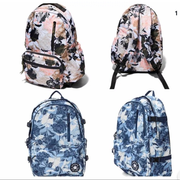 Converse Go Backpack Print Blue Women’s AUTHENTIC - Picture 7 of 7